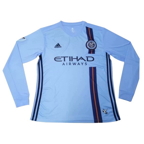 Camiseta New York City 1ª Kit ML 2019 2020 Azul